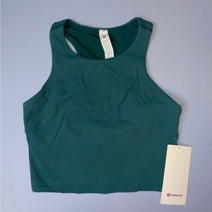 NWT Lululemon Wunder Train Racerback Tank Color Storm Teal No Cups Size 6